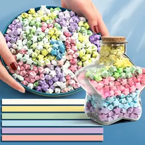 540 Sheets Of Star Handmade Folding Paper, Macaron Color Series, 6 Light Colors, Multi-Color Gradient Creative Lucky Star Gift Decoration Crafts, Diy Handmade Craft