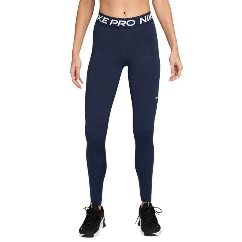Nike Pro Mid-Rise Mesh-Paneled Leggings - Women's