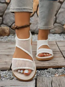 Women's Casual Summer Sandals with Arch Support, Outdoor Yoga Mat Sole, Comfortable Daily Walking Shoes, Ladies Leisure Footwear, Lightweight