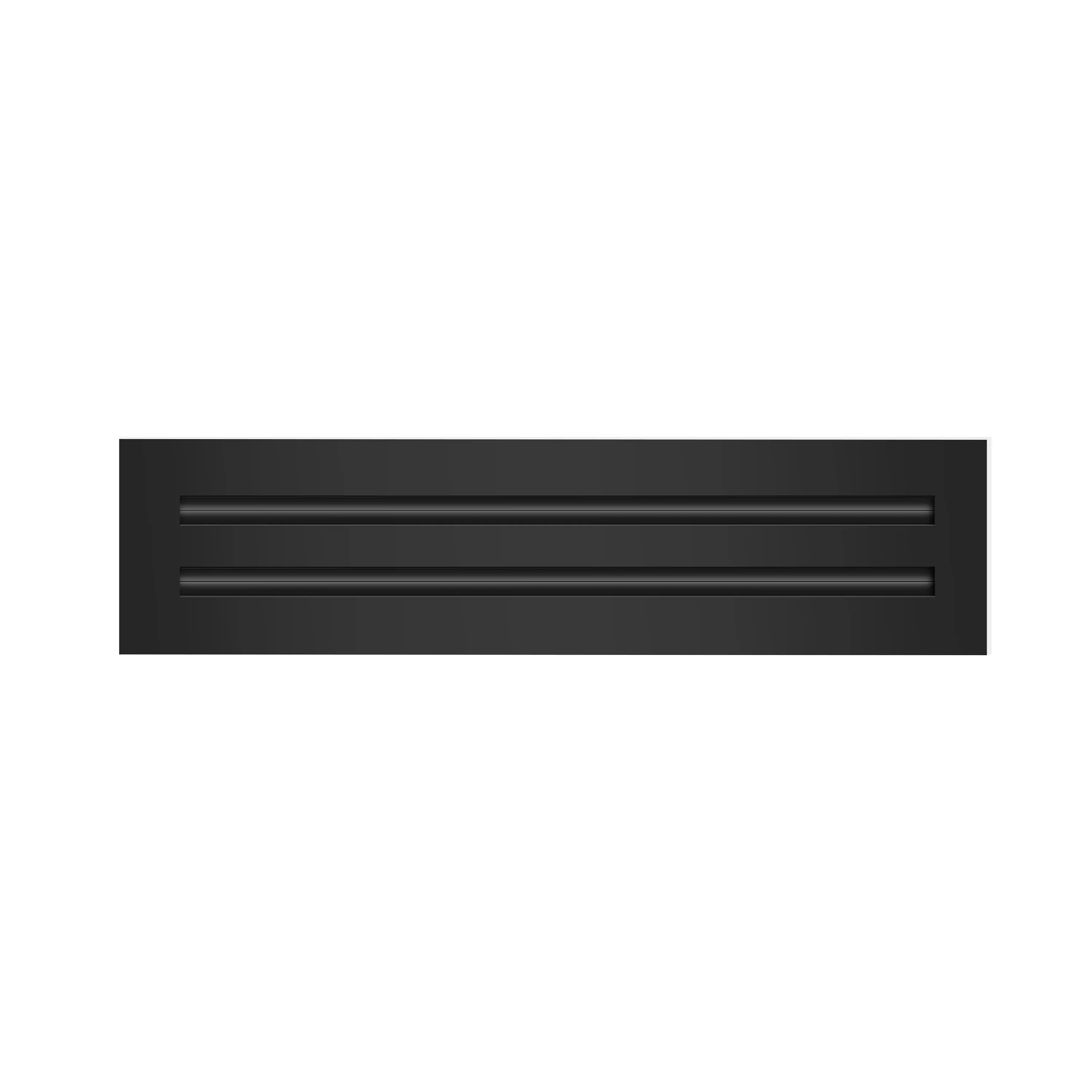 BUILDMART - 16x4 Black Modern AC Vent Cover - Decorative Aluminum Air Vent - Standard Linear Slot Diffuser - Heating and Cooling Register Grille for Ceiling, Walls & Floors - Texas Buildmart