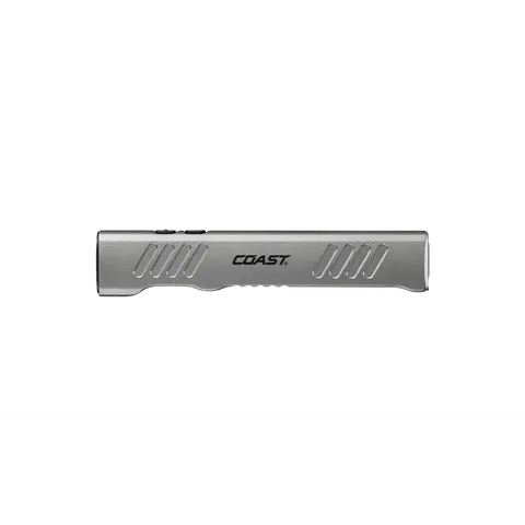 COAST Slayer 1150 Lumen USB-C Rechargeable LED Flashlight with Spot/Flood, Memory Mode and Pocket Clip, Silver