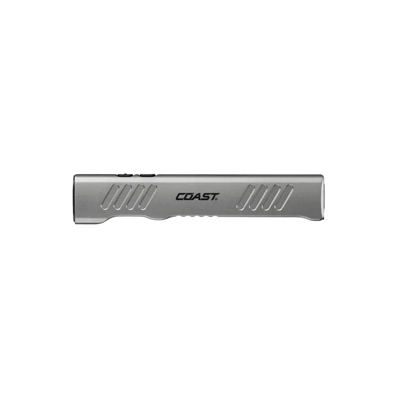 COAST Slayer 1150 Lumen USB-C Rechargeable LED Flashlight with Spot/Flood, Memory Mode and Pocket Clip, Silver