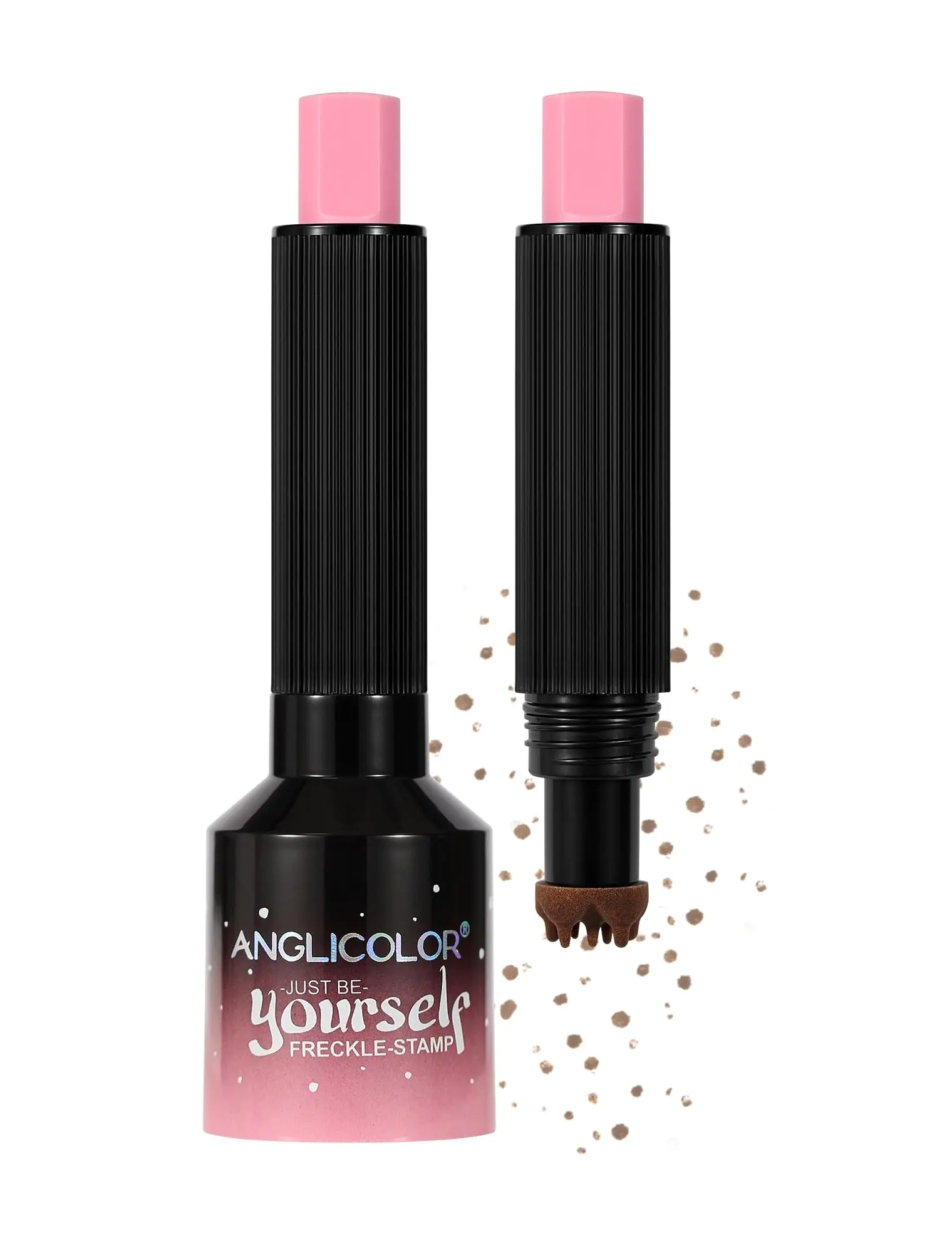 ANGLICOLOR Faux Freckle Pen & Stamp Set, Light 01 - Long-Lasting, Waterproof Cosmetic for a Natural Sun-Kissed Look, Smudge & Transfer-Proof, Cruelty-Free, Suitable for All Skin Types, 1.5g, Youth, Vegan, Fragrance Free, Suitable For All Skins, Flawless,,