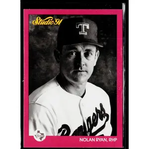 Nolan Ryan 1991 Studio #128 Texas Rangers