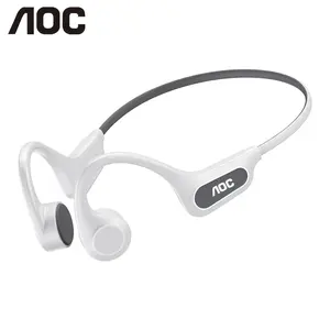 AOC ACN4521 Bone Conduction Neckband Wireless Earphones with High-Fidelity Natural Sound, Immersive Vibration Audio, Reduced Sound Leakage, IP56 Waterproof, Wireless Headphones for Music, Calls & Sports