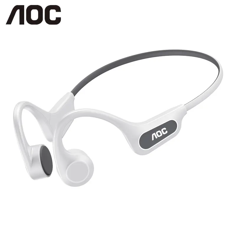 AOC ACN4521 Bone Conduction Neckband Wireless Earphones with High-Fidelity  Natural Sound, Immersive Vibration Audio, Reduced Sound Leakage, IP56  Waterproof, Wireless Headphones for Music, Calls & Sports