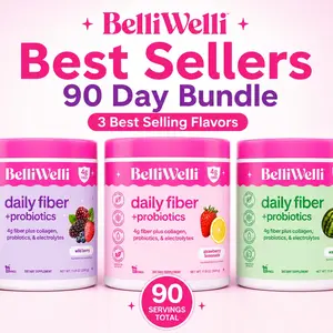 Special 90 day Bundle - BelliWelli Daily Fiber + Probiotics + Collagen Fitness Supplement