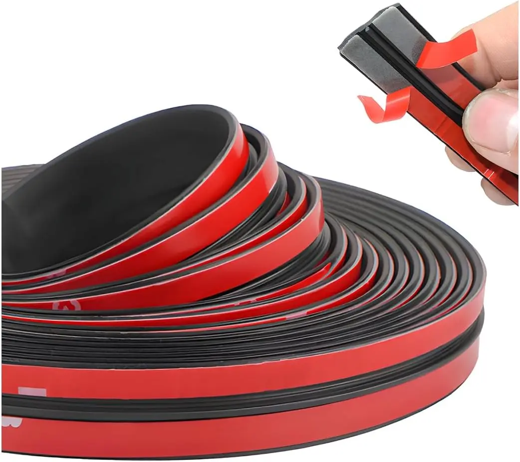 Windshield Rubber Seal Car Weather Stripping Trim T Shape Sealing Strip for Car Front Rear Windshield, Molding，Tailgate Adhesive Rubber Seal Strip(