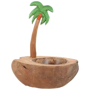 Coconut Shell Holder for Tealight Taper Candles Romantic Holders Decorative Banquet