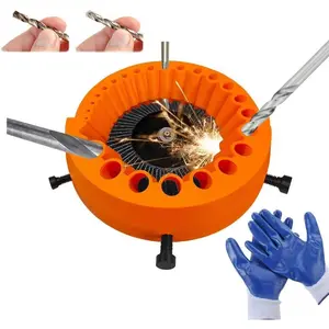 Drill Bit Sharpener, Handheld Drill Bit Sharpening Attachment, Precision Guide Tool, 2-13mm,for 125 Mm Grinder