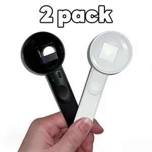 2pcs Kitchen Utensil Protein Powder Sliding Spoons - High-Quality ABS Plastic Funnels with 1 tbsp Cap, Accurate Dosing for Pre Workout Creatine Powder, Measuring Utensils, Mother's Day Gift