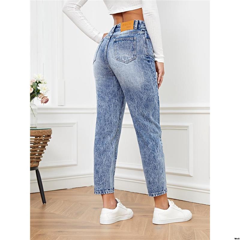 Jeans version mom high waist french SHEIN
