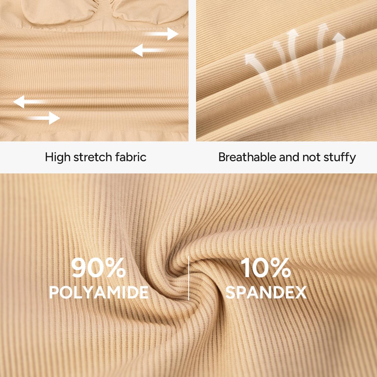 [MAX] Nebility Seamless Comfort Shapewear Bodysuit for Women,Basic Minimalist fashion Crewneck Womenswear Underwear High Waist Shaping Compression Firm Tummy Control Black&Black SpringStatements