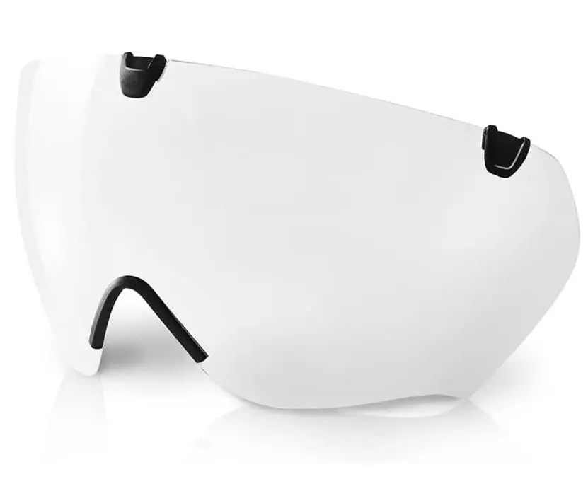 Mistral Magnetic Removable Visor - Adult Cycling Helmet Accessory, Sporty Protective Gear, Clear/Orange, 58-62cm Size, Silver Mirror Lens, 30 Days Money Back Guarantee