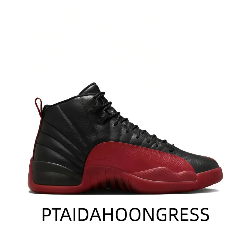 Upgrade your shoe collection with this high‑top shoe, premium black‑red two‑tone leather surface, well‑defined tough silhouette, great cushion for all‑day casual street fashion.