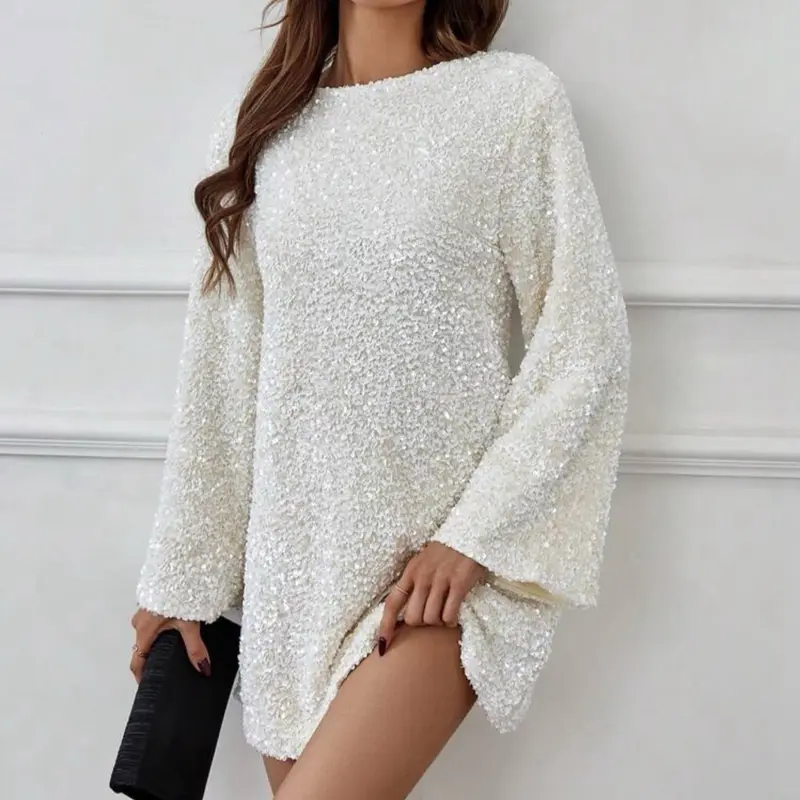 ladies graduation dresses White Long Sleeve Semi Formal Dress Formal Dress White Graduation Dress Long Sleeve Maxi Dress Semi