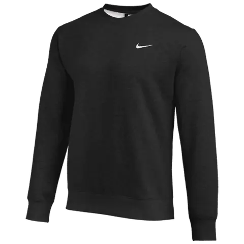 NIKE Men's Club Soft Fleece Pullover Sweatshirts, Warm Long Sleeve Round Neck Tops for Practice and Travel, Cotton, Crewneck Sweatshirt, Brushed Fleece, Fitted Cut, Layer-Friendly, Crew Neck, Elastic, Athleisure Wear, Soft Brushed Fleece
