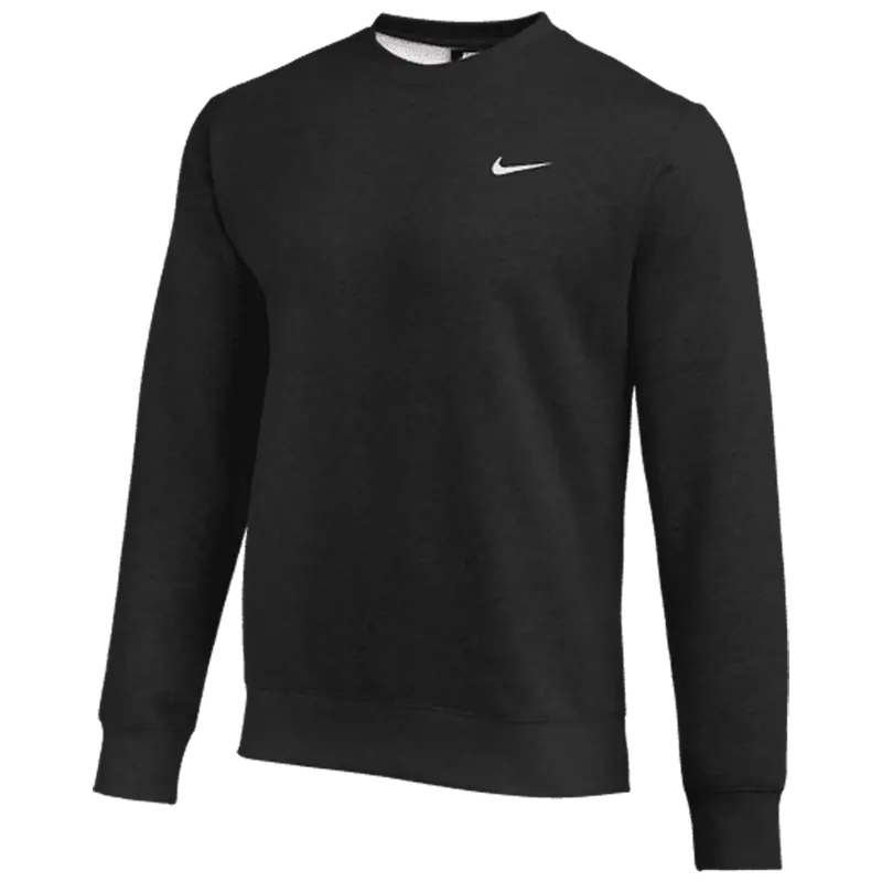 NIKE Men's Club Soft Fleece Pullover Sweatshirts, Warm Long Sleeve Round Neck Tops for Practice and Travel, Cotton, Crewneck Sweatshirt, Brushed Fleece, Fitted Cut, Layer-Friendly, Crew Neck, Elastic, Athleisure Wear, Soft Brushed Fleece