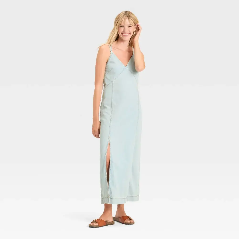 Women's Cami Denim Maxi Dress - Universal