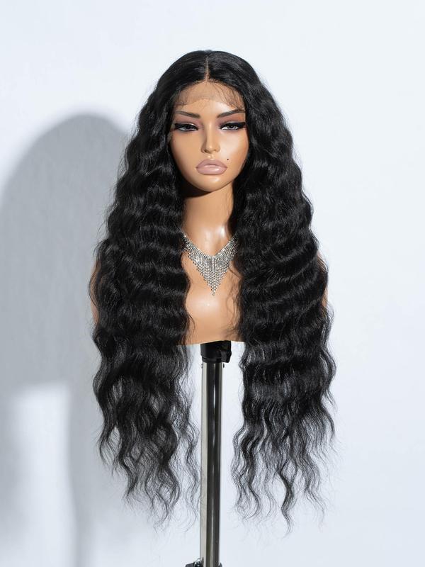 31 Inch Long Hair Curly Wavy Lace Front Synthetic Wigs, Glueless ...