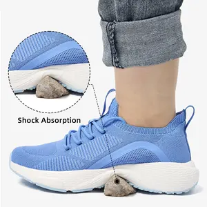 Women's Plantar Fasciitis Walking Shoes, Lightweight Breathable Knit Sneakers for Women, Slip-Resistant Memory Foam Nursing Work Shoes, Women's Sneakers tiktokshopspringglowup,summervibes outdoorfun