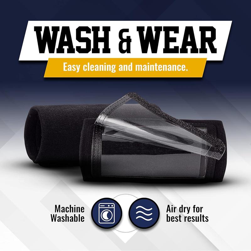 Quarterback (QB) Play Wristband - Adult Size - Pro Football Armband Playbook - 10 Pack (Black)