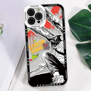 Anime Chainsaw Man Phone Case for iPhone 17 Air 16 15 14 13 12 11 Pro Max Plus