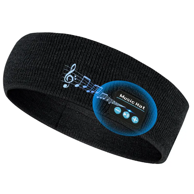 Wireless Bluetooth Knitted Headband Headphones - 2026 Hot-Selling Sweat-Wicking Training Workout Running Headband for Outdoor Fitness, Music & Calls, Sweat Wicking Headband