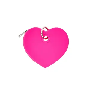 Heart Pouch - Tickled Pink Silicone