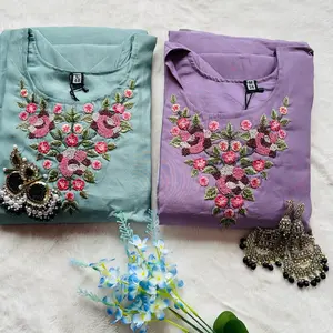 Silk kurta salwar set with Organza Dupatta (final sale no return /refund )