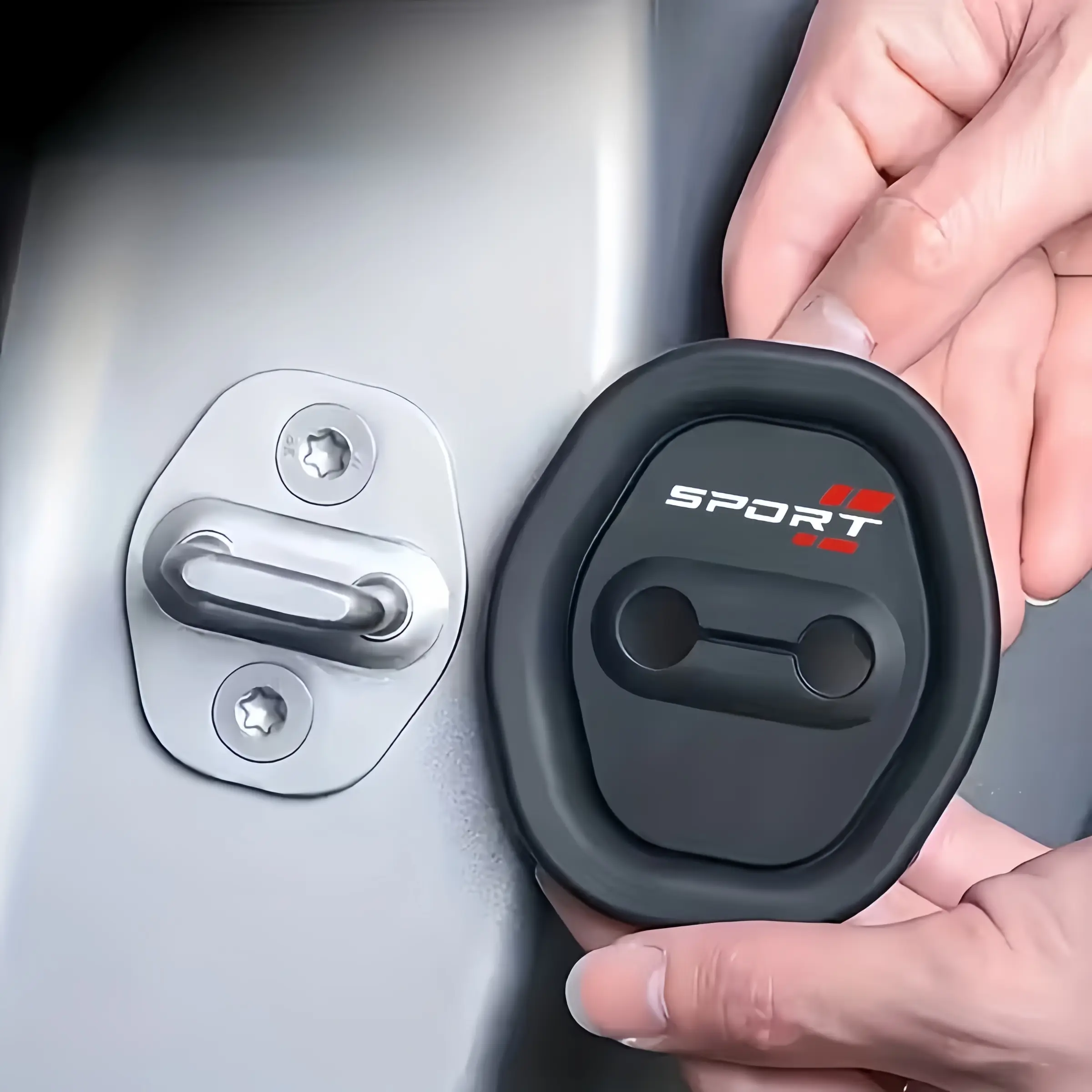 Car Door Lock Silicone Pad Set (4 Pieces), Easy Installation, Thick Buffer Design that Absorbs Impact and Reduces Shock, Prevents Collisions for Enhanced Durability and Silent Performance, Shock Absorption, Thick Padding