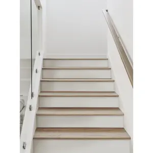 Burlap Hash Pattern Peel and Stick Stair Riser Strips