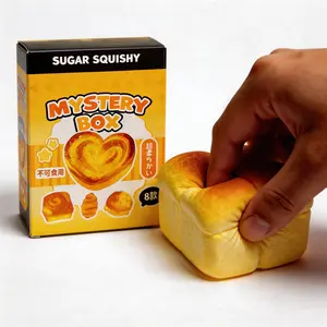 Slow Rising Bread Squishy Blind Box – Kawaii Soft Fidget Toy, Stress Relief Sensory Squishy, Cute Bakery Collection Mystery Box