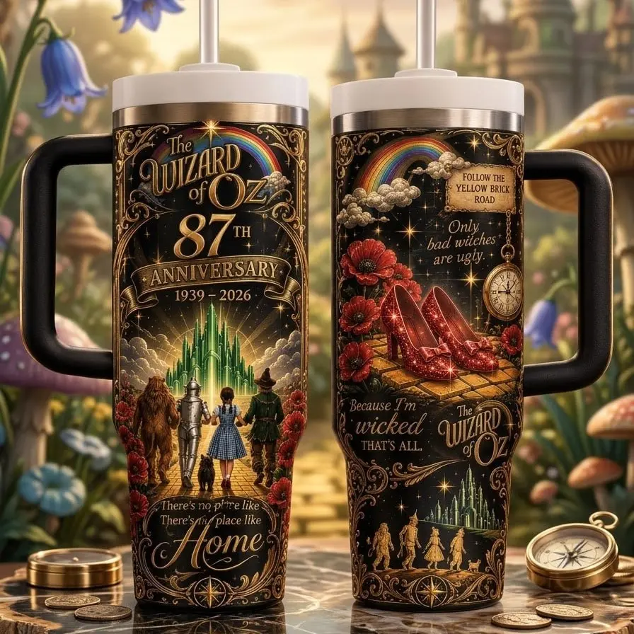 The Wonderful Wizard of Oz 87th Anniversary Tumbler 40oz V2 with Handle 1939-2026 Limited Edition Tumbler, 20oz Tumbler, Gift For Friends