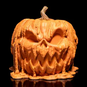 Melted Pumpkin Halloween Decor Decoration