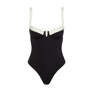 Clovelly One Piece - Black/Ivory