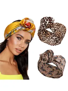 New Patterned Wire Hairband Hair Styler Women's Wide Brim Headscarf Velvet Flower Hair Bun Headband Hair Accessory Knotted Headband Headbands Women