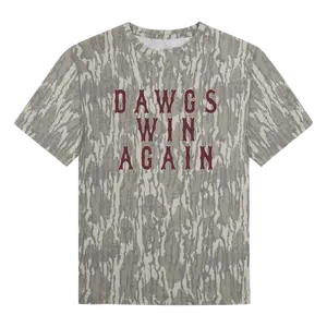 MSU Mossy Oak Dawgs Win Again T-shirt 3D, Red Quote Hunting Tee, 3D Mossy Oak, Mossy Oak Gift for Him, for Her, for Boyfriend