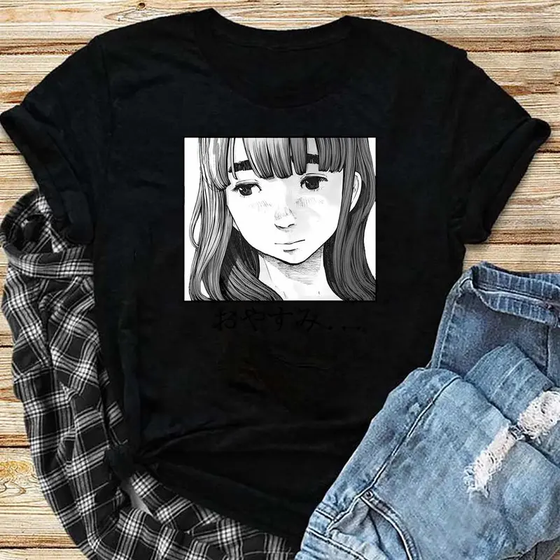 Oyasumi Punpun Aiko Tanka Goodnight Anime Aesthetic T-Shirt