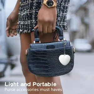 Love Wallet Tote Bag Touch Sensing Light Leather Handbag with Chain Strap forWomen Heart-Shaped Illumination Functional& Stylish Accessory