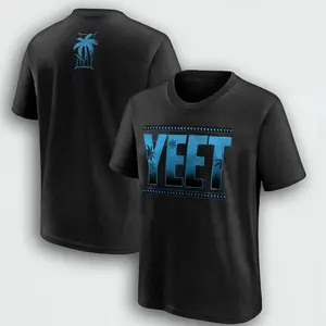 Jey Uso Blue Graphic T-Shirt, Black Men's WWE Fan Apparel, Tribal Chief Wrestling Gear, Modern Wrestling Gift for Him