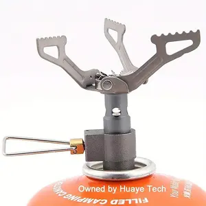 Mini titanium alloy split gas stove, ultra-light and portable, outdoor camping special stove, built-in powerful burner, practical picnic equipment
