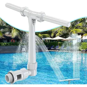 2025 Upgraded 2-in-1 Adjustable Pool Fountain - Dual Spray Waterfall Sprinkler for Above Ground & Inground Pools, Patent Pending