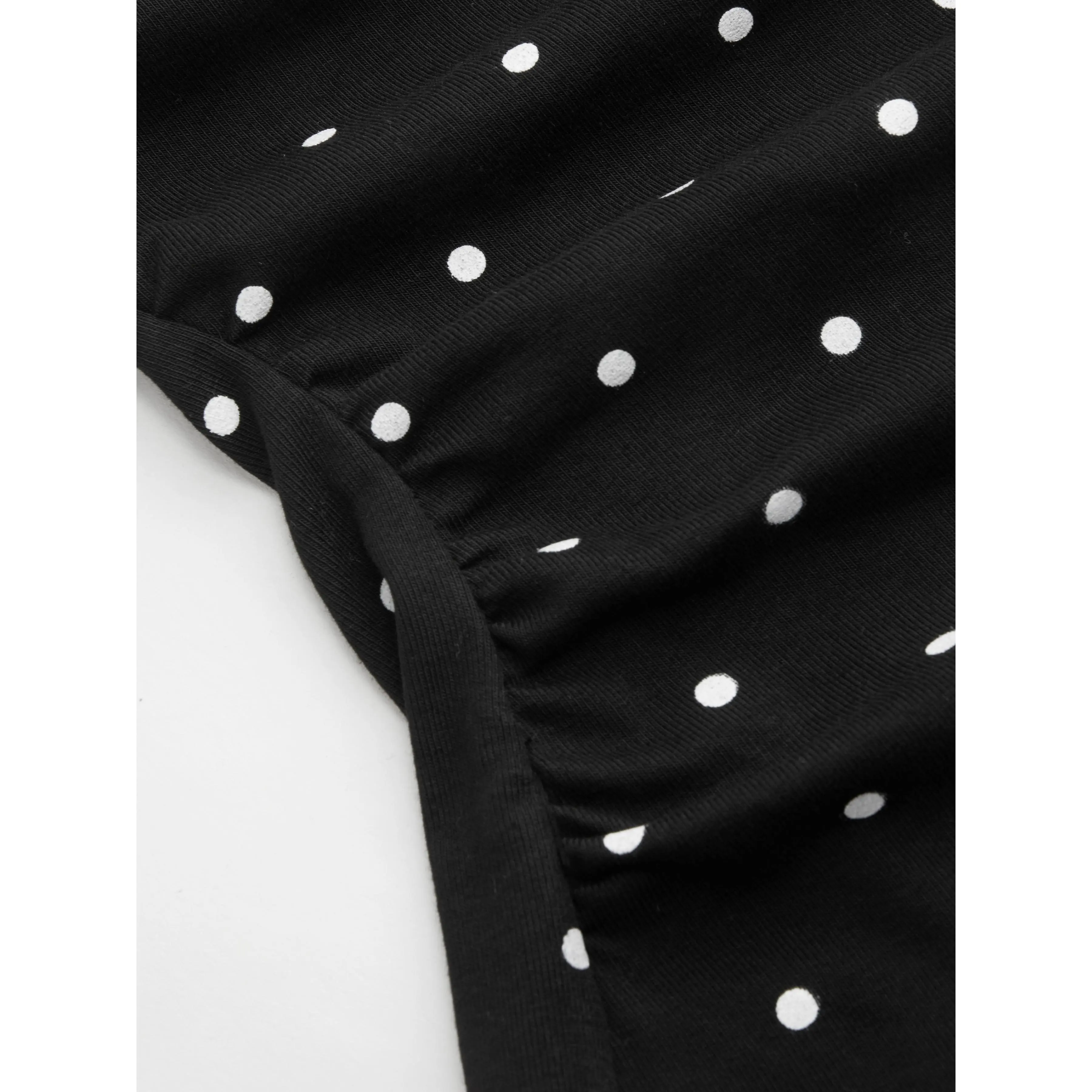 Cider Cotton-blend Boat Neck Knotted Polka Dot Ruched Tank Top Cider Cotton-blend Boat Neck Knotted Polka Dot Ruched Tank Top