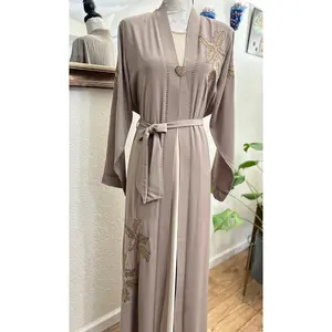 Amina Abaya - Embroidered Women's Abaya - Ceremonial, Traditional, Arabic Eid Dress - Perfect for Ramadan, Gifts for Her, Eid