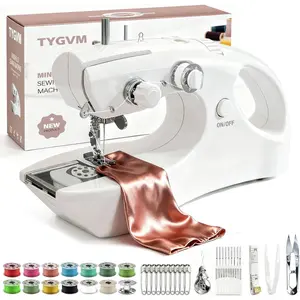 Sewing Machine, 2 Modes for Two-Stitching.Sewing Machine for Beginners.Mini for Home, Travel, DIY, Mending (Bright White)