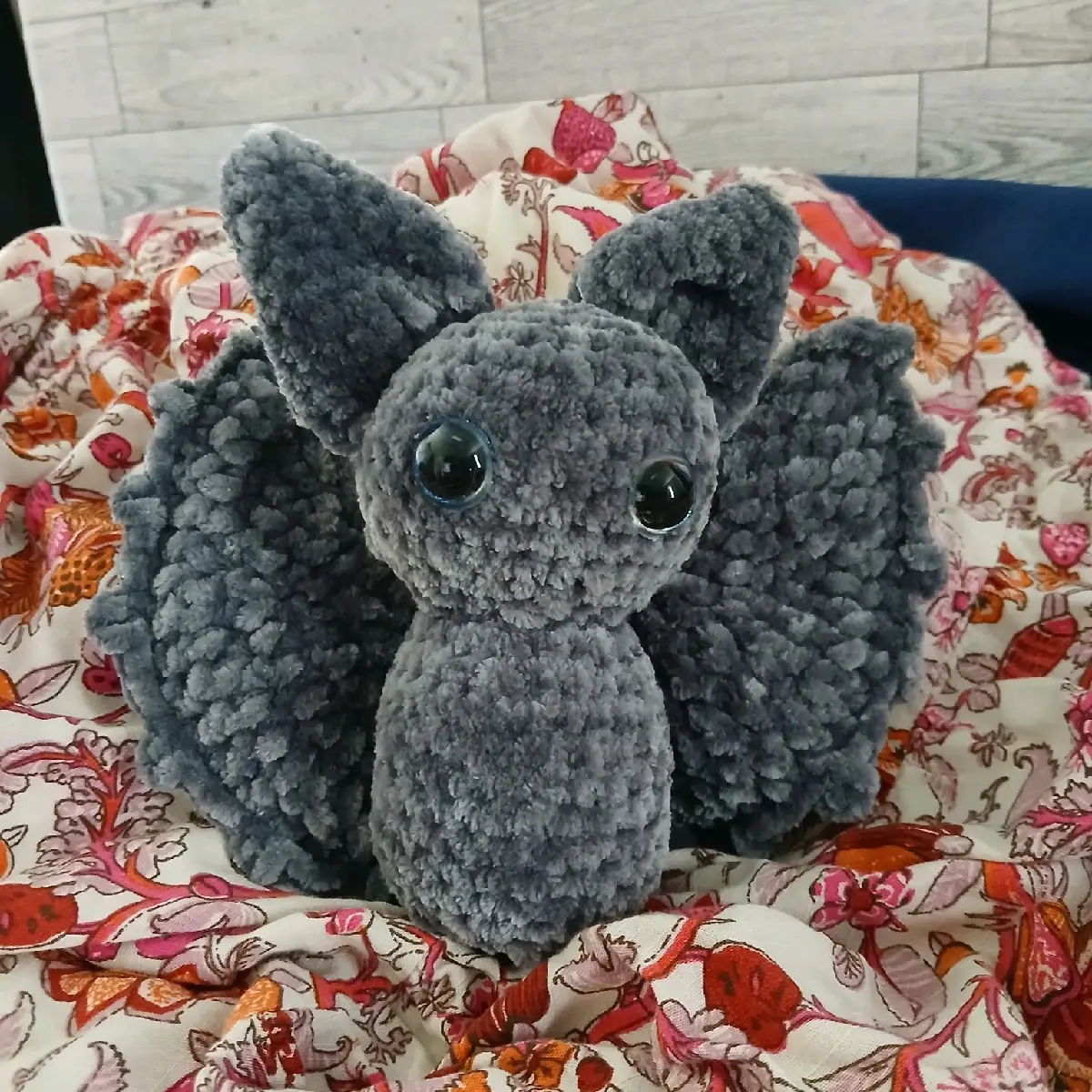 handmade crochet bat
