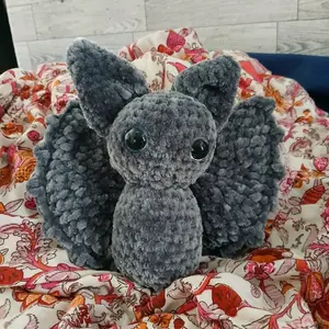 handmade crochet bat
