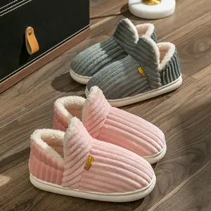 Women's Indoor House Slippers with Memory Foam Warm Closed Back House Shoes with Non-Slip Sole for Cold Weather and Christmas Gifts