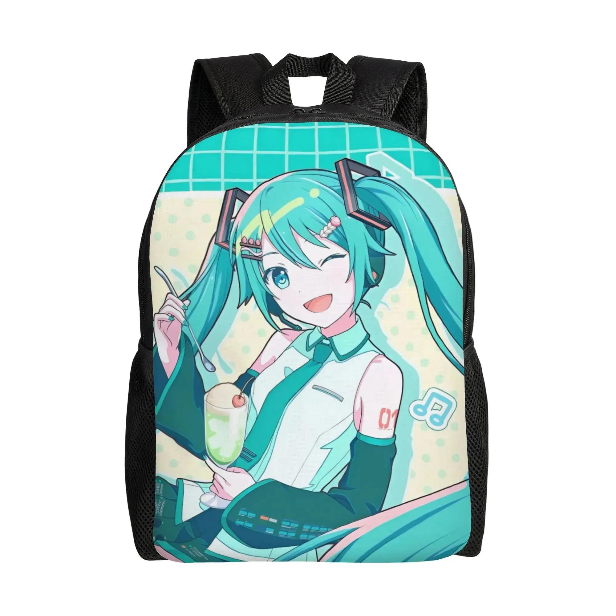 Hatsune Miku  Backpack Sports High School Hiking Travel Vocaloid Girl Anime  Daypack for Men Women Laptop Shoulder Bag